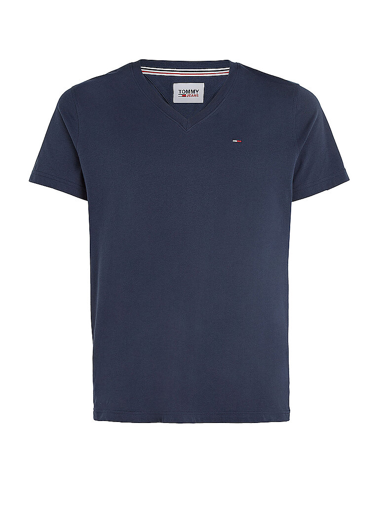 Tommy Jeans Tommy Hilfiger TJM Original t-shirt col en V pour homme - iris noir - taille S 5